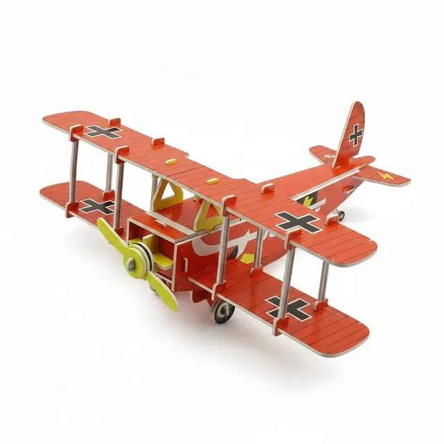 HOT SALE Aishang DIY 3D Paper Puzzle Airplane Model Kids Educational STEM Assemb - Image 3